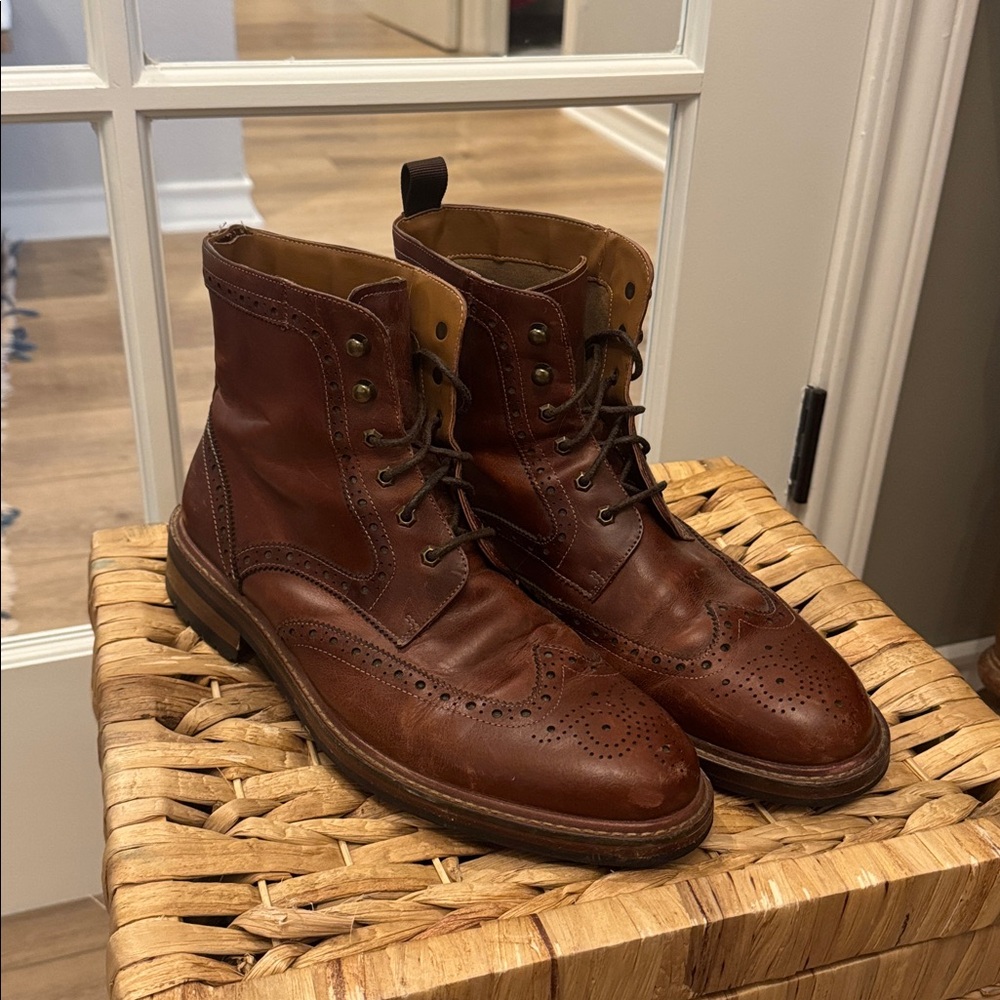 Aldo Men’s Leather Lace-Up Boots